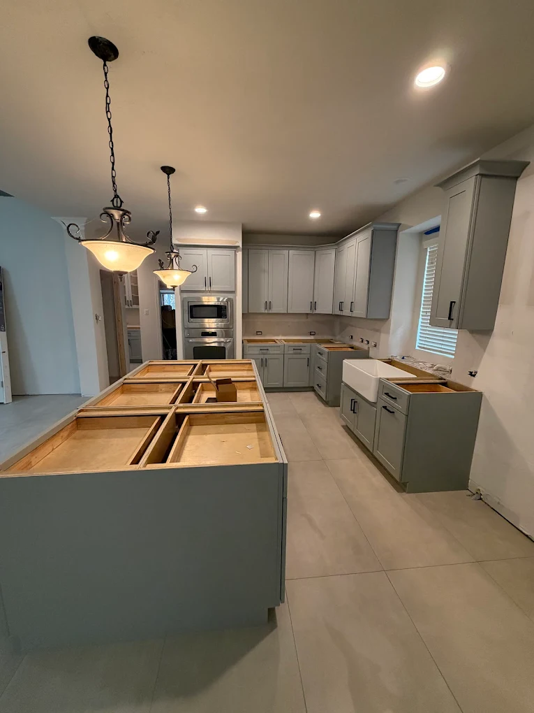 Olafab Cabinetry custom kitchen cabinet installation Houston TX