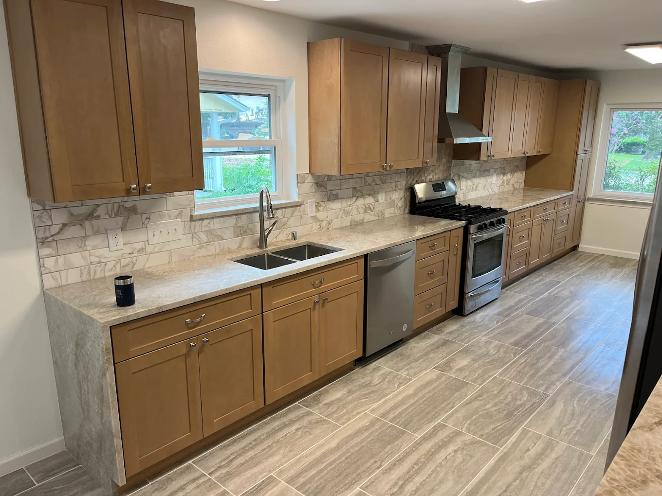 Olafab Cabinetry bathroom vanity installation Houston TX