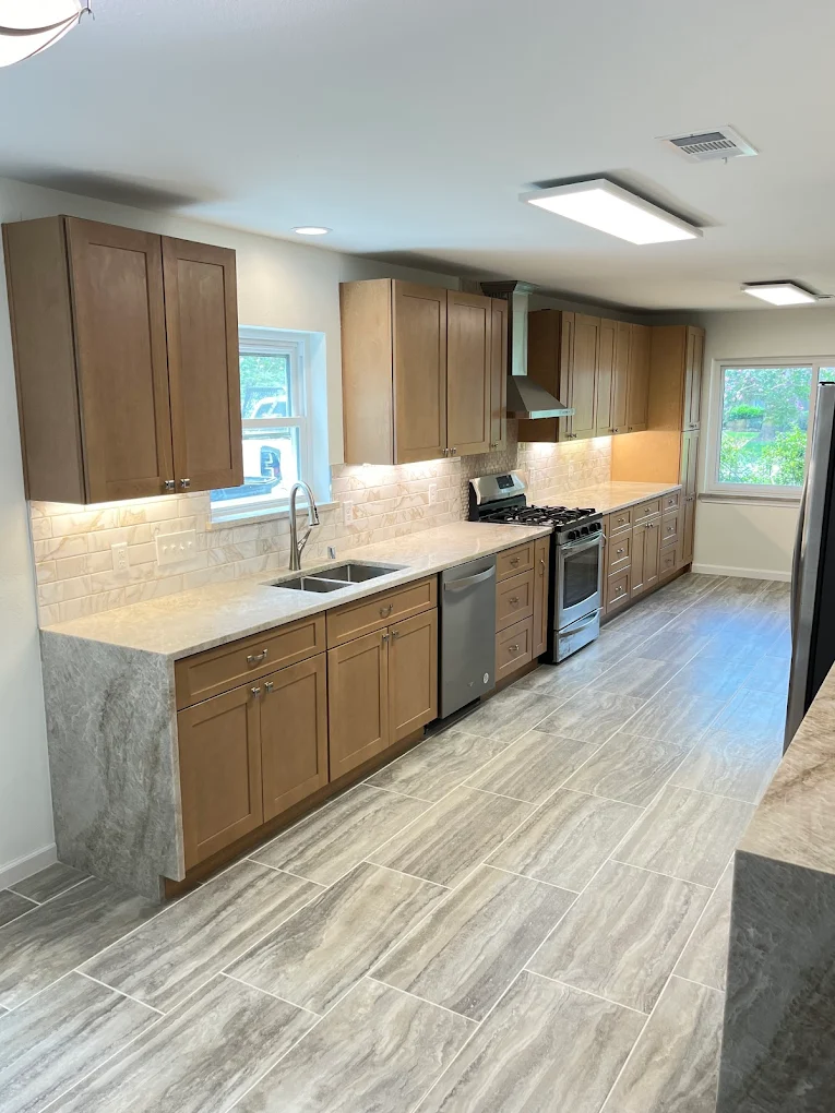 Olafab Cabinetry flooring installation Houston TX