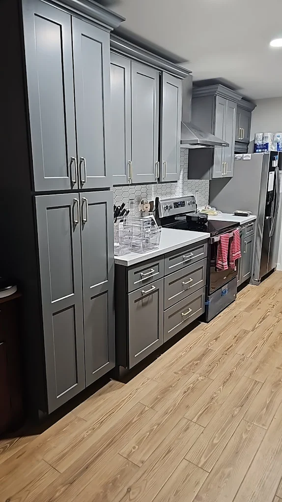Olafab Cabinetry flooring installation Houston TX
