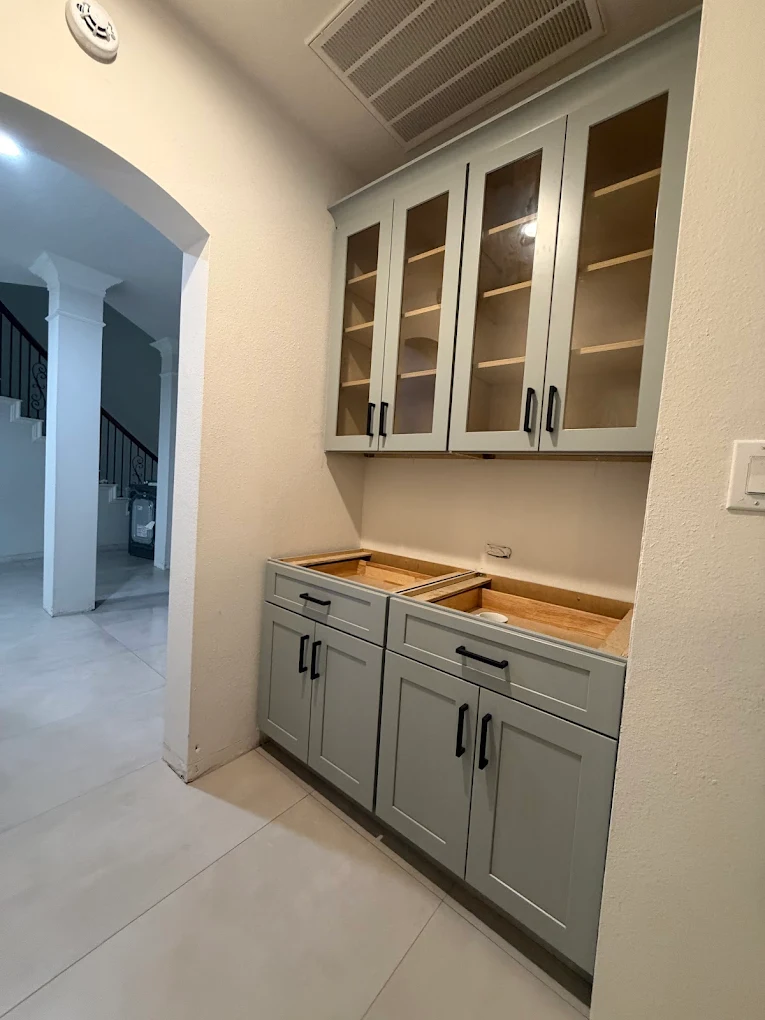 Olafab Cabinetry custom kitchen cabinet installation Houston TX